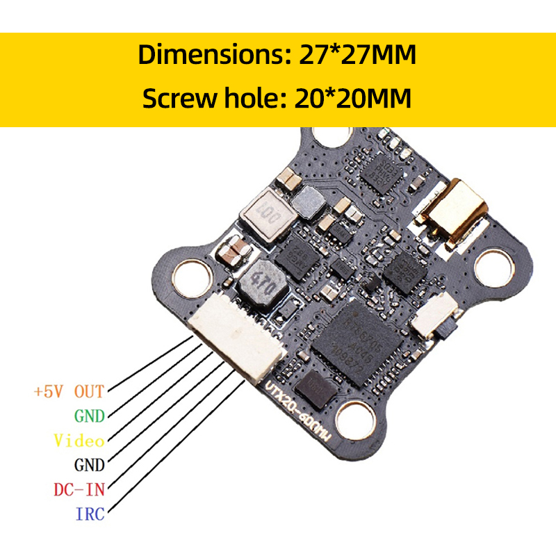 JHEMCU VTX20-600 5.8G 40CH FPV - Drone Kit Long Range ulasan dan harga