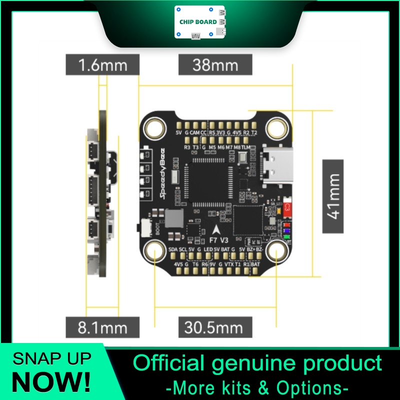 SpeedyBee F7 V3 Drone FC, Blue - Betaflight Fc F7 ulasan dan harga